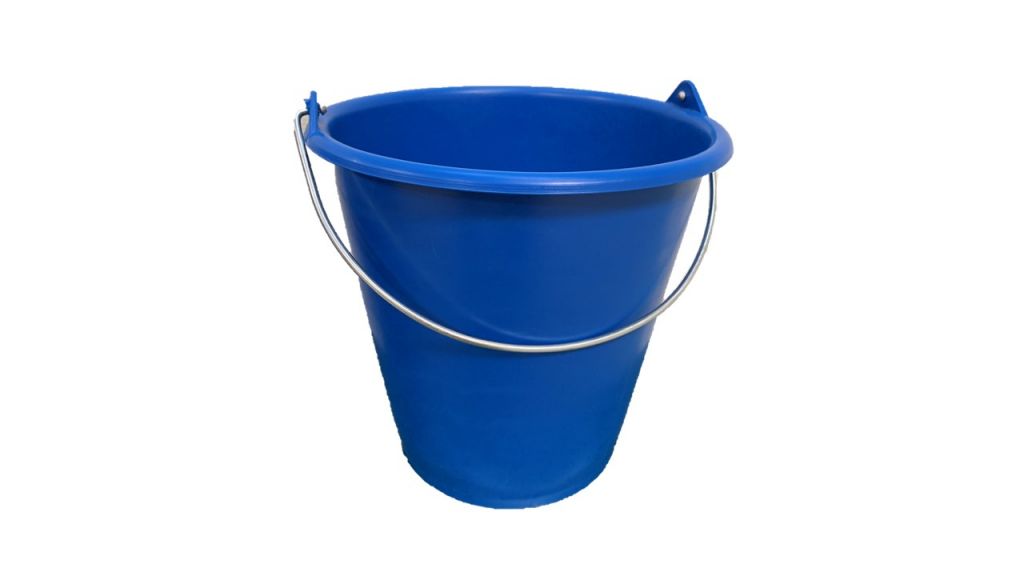 SEAU INDUSTRIEL DROIT 5 LITRES BLEU AVEC ANSE FIL