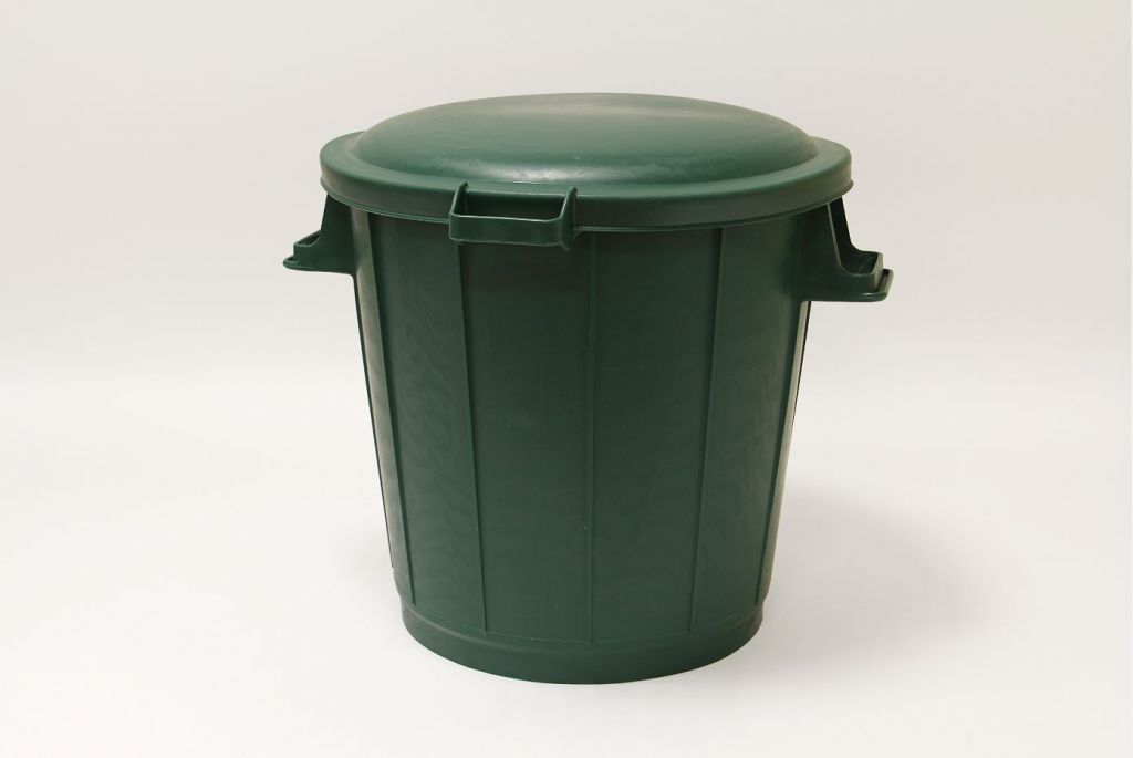 Poubelle verte en Plastique, 50L