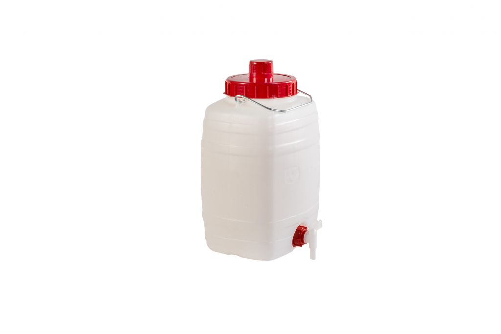 BIDON DE FERMENTATION 10 LITRES AVEC ROBINET NATUREL