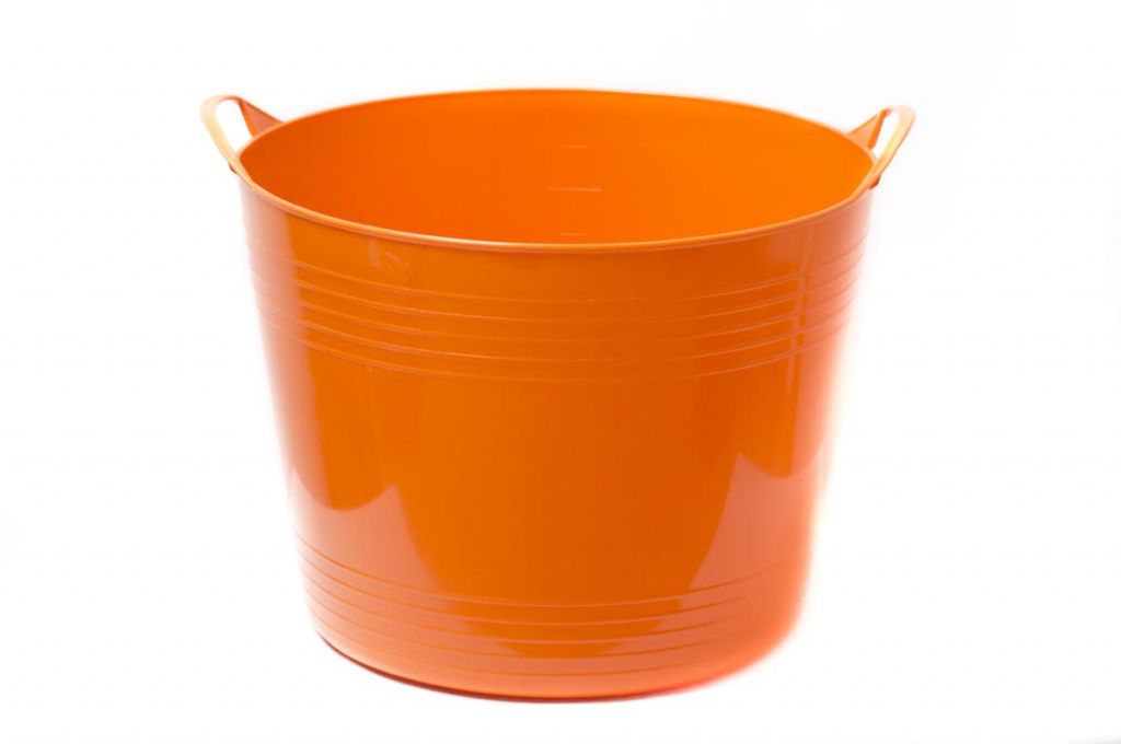 PANIER SOUPLE MENAGE 40 LITRES ORANGE GRADUE