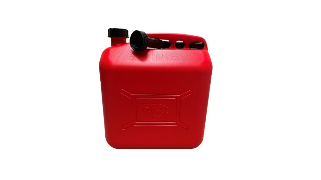 Jerrican carburant en polyéthylène rouge EDA 20L + bec verseur