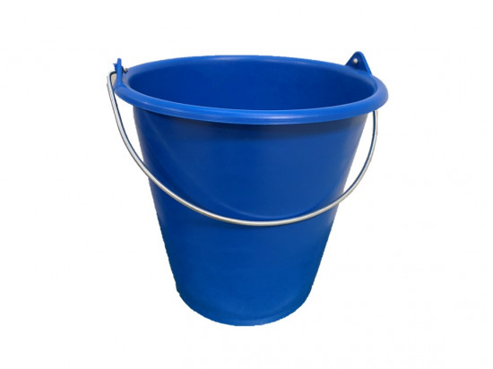 SEAU INDUSTRIEL DROIT 5 LITRES BLEU AVEC ANSE FIL