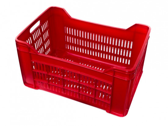 CAISSE GERBABLE 60 LITRES TOUT AJOUREE ROUGE