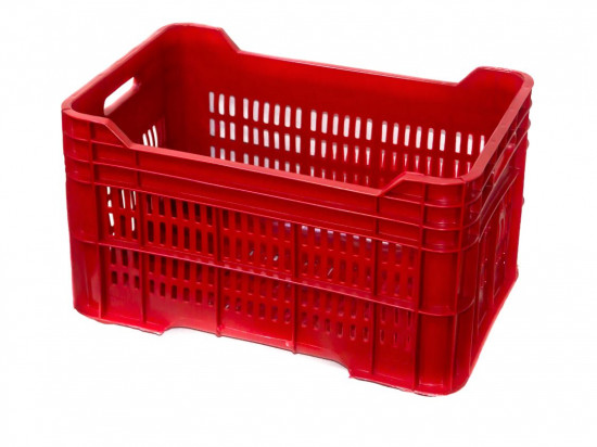 CAISSE GERBABLE 40 LITRES TOUTE AJOUREE ROUGE