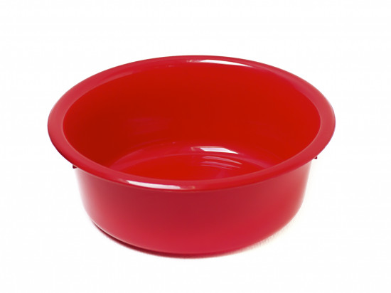 CUVETTE RONDE ROUGE DIAM. 33CM 6 LITRES POLA