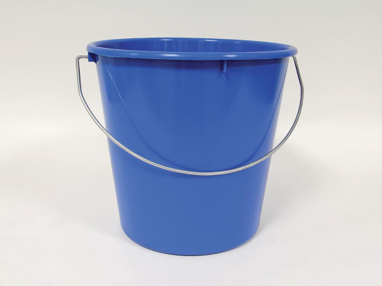 SEAU DE MENAGE 11 LITRES BLEU AVEC ANSE FIL