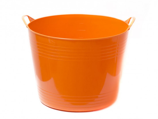 PANIER SOUPLE MENAGE 40 LITRES ORANGE GRADUE