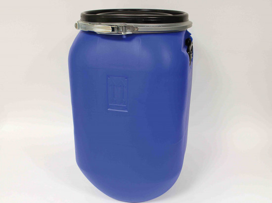 FUT ALIMENTAIRE 60 LITRES BLEU A OUVERTURE TOTALE