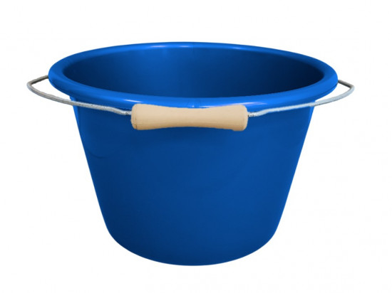 SEAU 16 LITRES ANSE MOLETTE BLEU MOYEN GRADUE - 1ER CHOIX