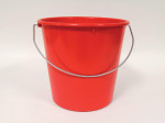 SEAU DE MENAGE 11 LITRES ROUGE AVEC ANSE FIL