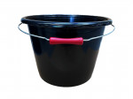 SEAU 20 LITRES NOIR GRADUE ANSE MOLETTE AVEC POSSIBILITE COUVERCLE - 1ER CHOIX