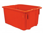 CAISSE GERBABLE EMBOITABLE 50 LITRES PLEINE ROUGE