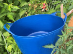 PANIER SOUPLE AGRICOLE 15 LITRES BLEU GRADUE