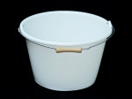 SEAU 16 LITRES ANSE MOLETTE BLANC GRADUE - 1ER CHOIX