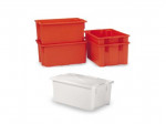 CAISSE GERBABLE EMBOITABLE 50 LITRES PLEINE ROUGE