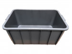 CAISSE GERBABLE 75 LITRES  PLEINE GRISE