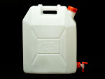 JERRICAN 20 LITRES AVEC ROBINET COLORIS NATUREL