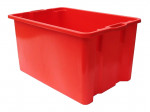 CAISSE GERBABLE EMBOITABLE 65 LITRES PLEINE ROUGE