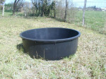 BAC D'HERBAGE ROND 275 LITRES NOIR