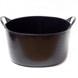 PANIER SOUPLE AGRICOLE 15 LITRES NOIR GRADUE