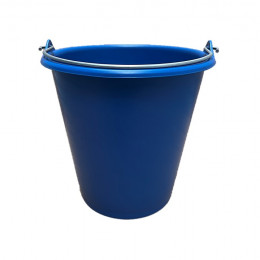 SEAU INDUSTRIEL DROIT 5 LITRES BLEU AVEC ANSE FIL SUR LE REBORD DU SEAU