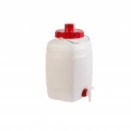 BIDON DE FERMENTATION 10 LITRES AVEC ROBINET NATUREL