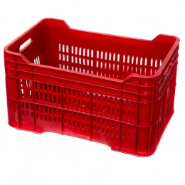 CAISSE GERBABLE 40 LITRES TOUTE AJOUREE ROUGE