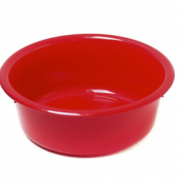 CUVETTE RONDE ROUGE DIAM. 33CM 6 LITRES POLA