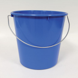 SEAU DE MENAGE 11 LITRES BLEU AVEC ANSE FIL