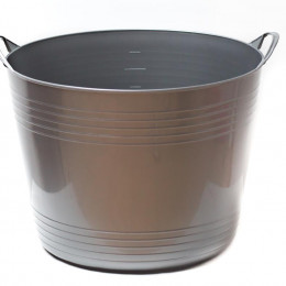 PANIER SOUPLE MENAGE 40 LITRES GRIS SYLVER GRADUE